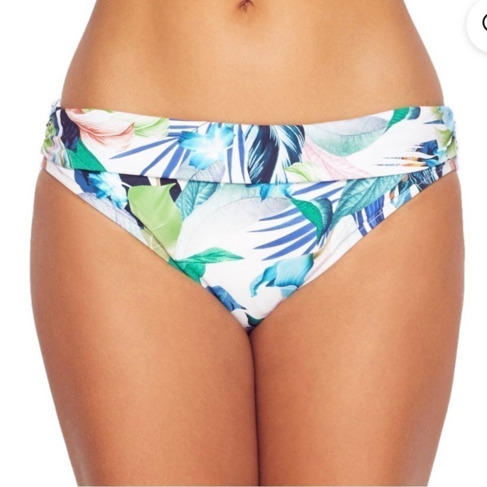 La Blanca In The Moment‎ Shirred Band Hipster Bottom Size 14 Women